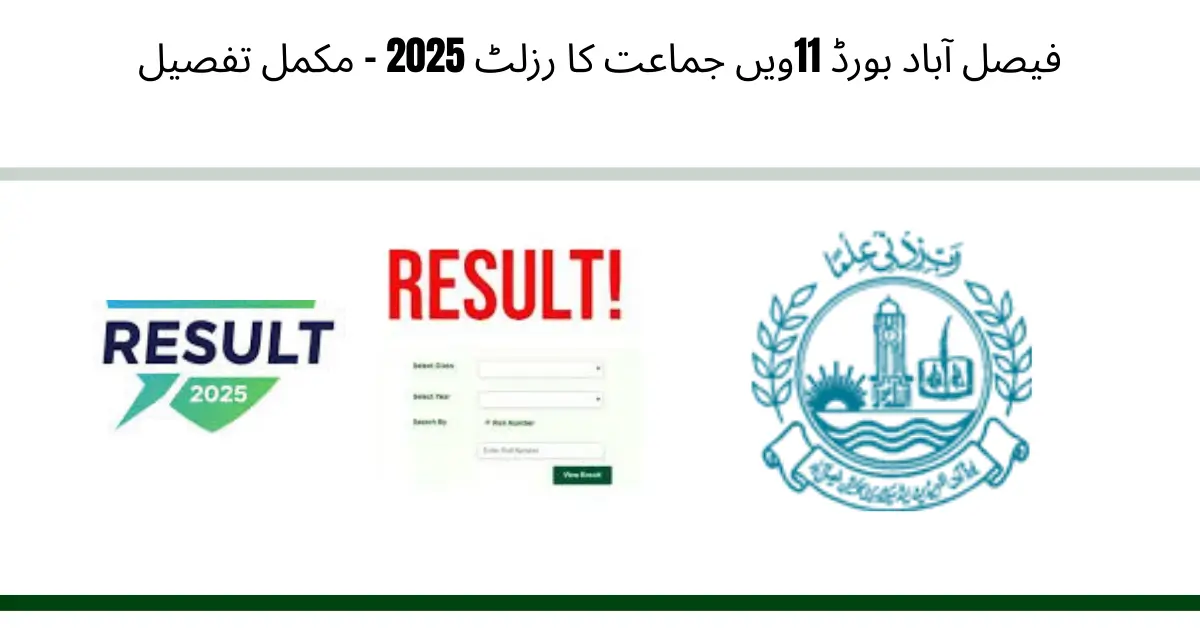 BISE Faisalabad Board 11th Class Result 2025